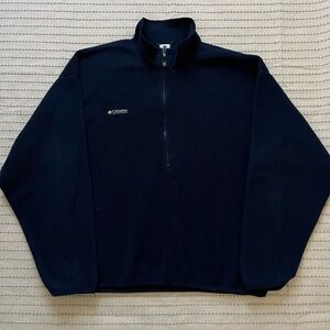 Vintage 90s Columbia navy quarter zip fleece pullover